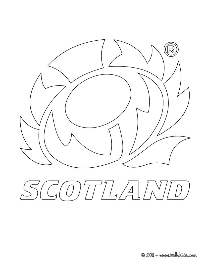 820x1060 Scotland Rugby Team Coloring Pages