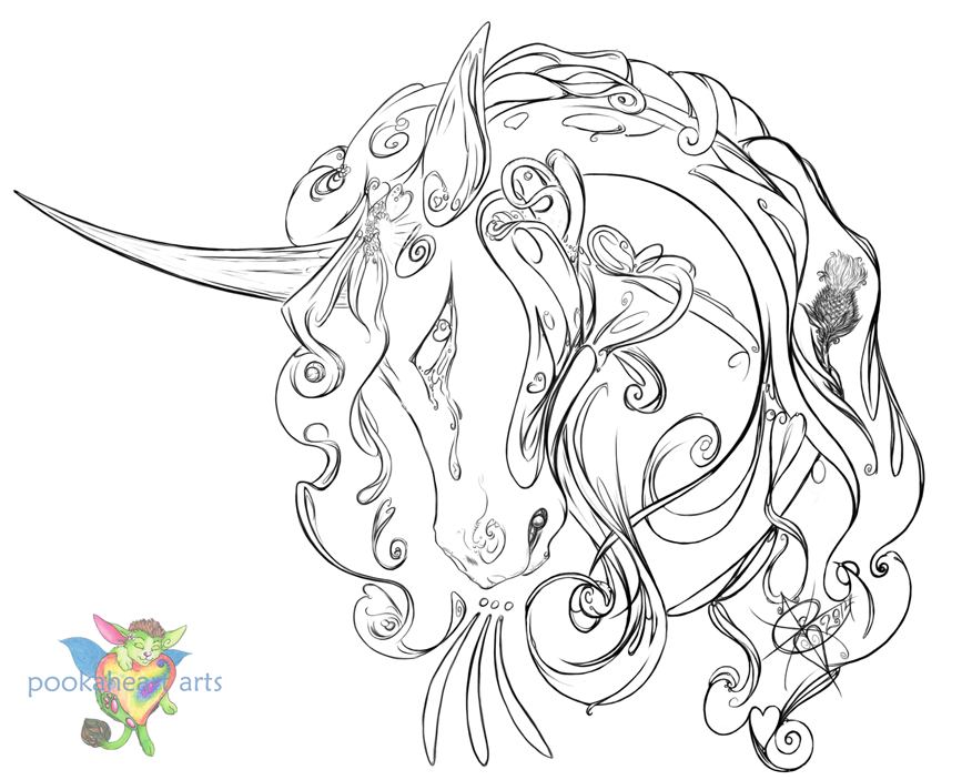 876x703 Wylde Unicorn (For Scotland) By Pookaheart