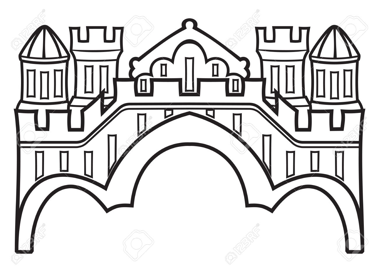 1300x932 Line Drawing Of Scottish Castles