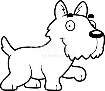 346x299 Cartoon Scottie Walking Stock Vectors