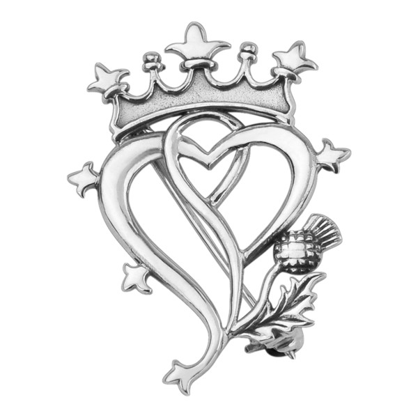 600x600 Scottish Luckenbooth Silver Brooch 0498