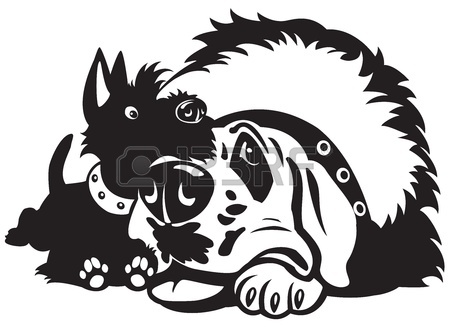 450x332 Scottish Terrier Hand Drawing Isolated Vecotr Object Royalty Free