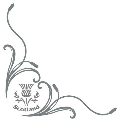 493x500 Scotland Thistle Truck Side Window Stickers
