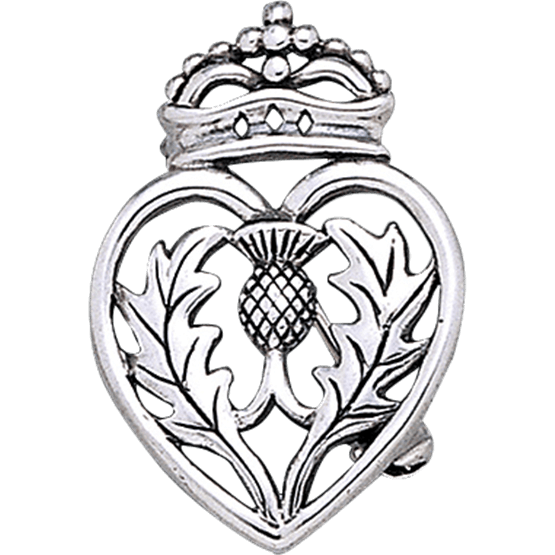 555x555 Crowned Scottish Thistle Brooch