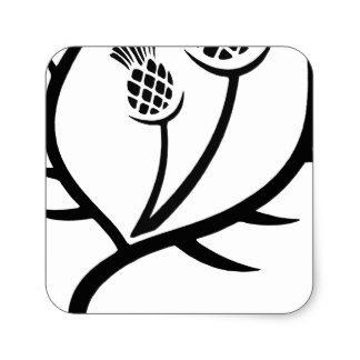 324x324 Custom Scottish Thistle Stickers Zazzle.ca