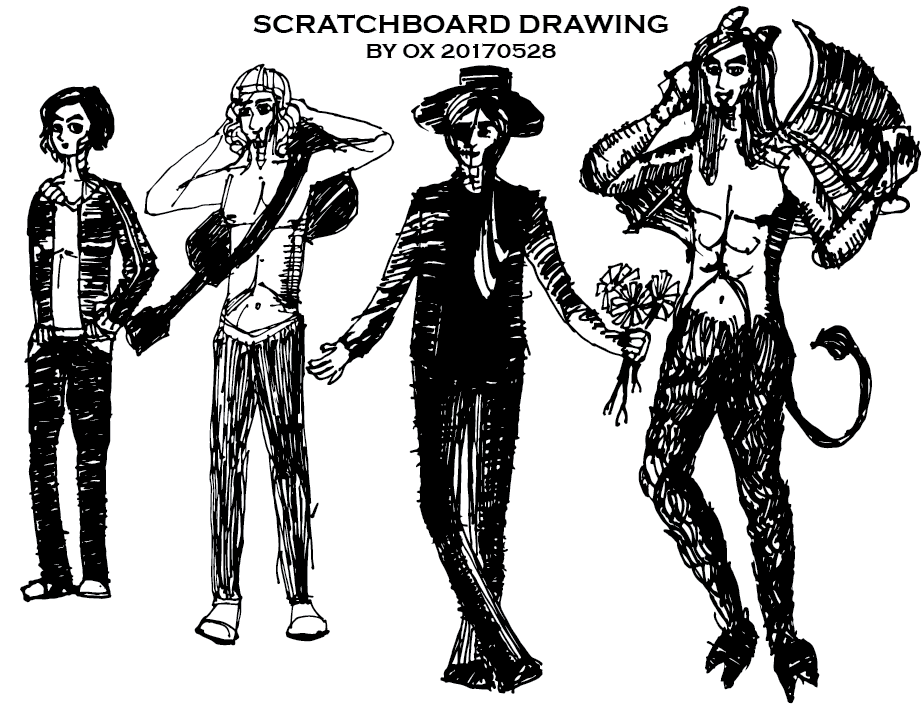 923x709 Illustration Scratchboard Drawing Combines Traditional