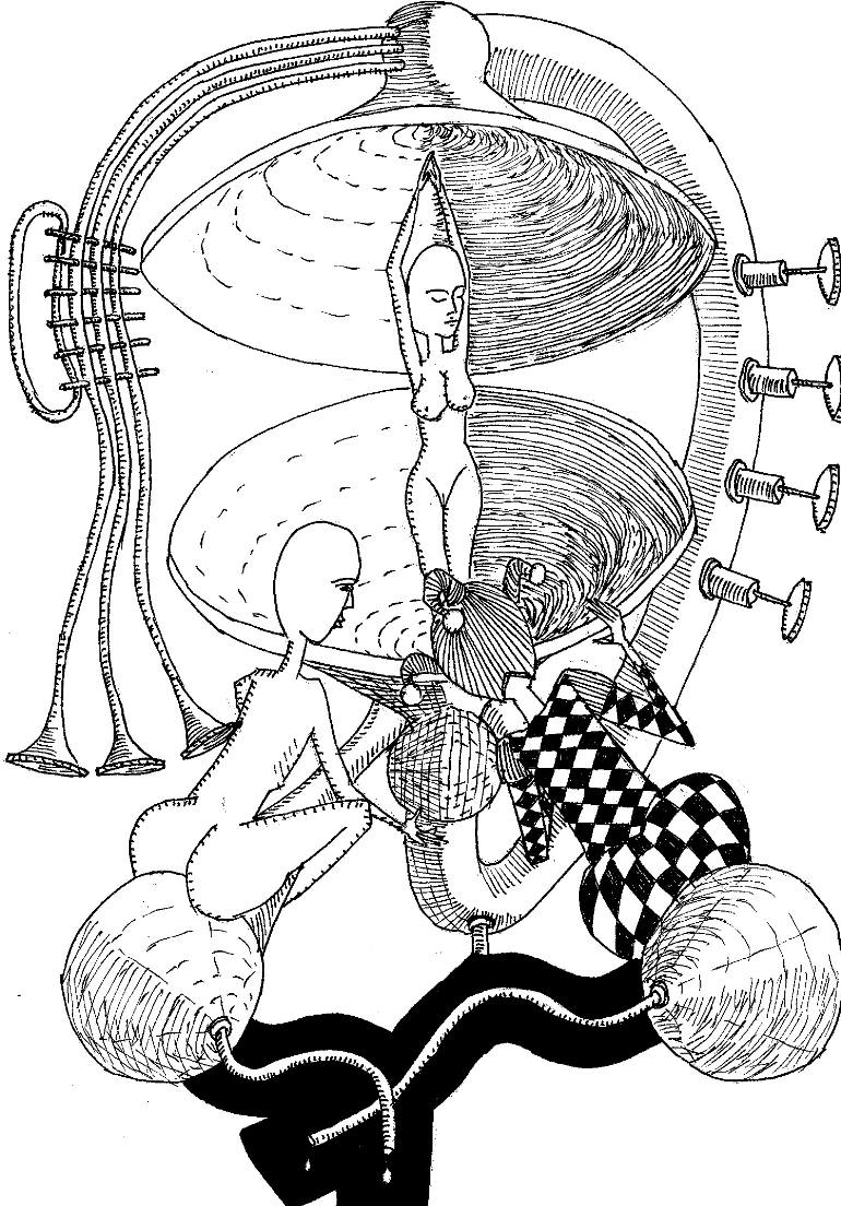 770x1104 Saatchi Art Nudity With Artless Scream Drawing By Peter Plopeanu