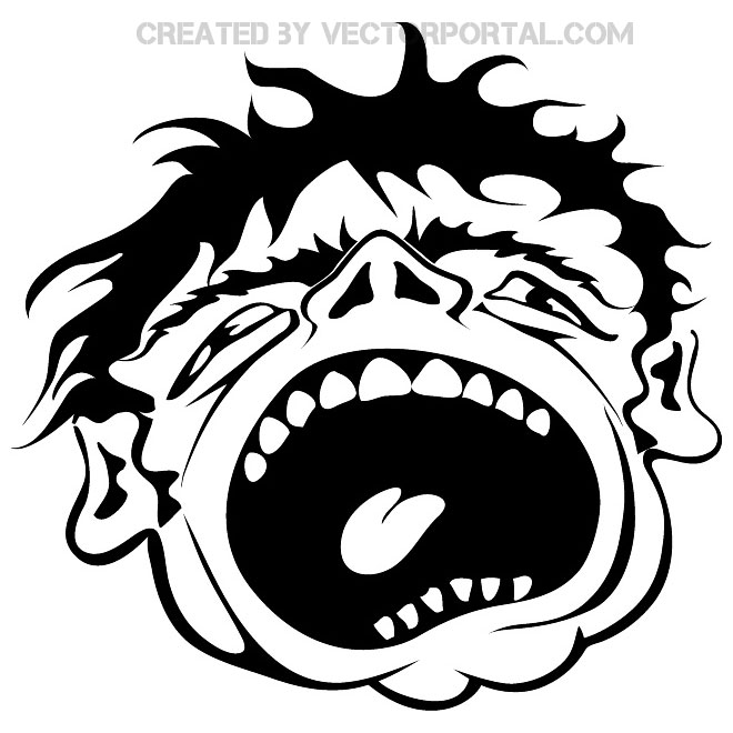 660x660 Scream Free Vector 123freevectors