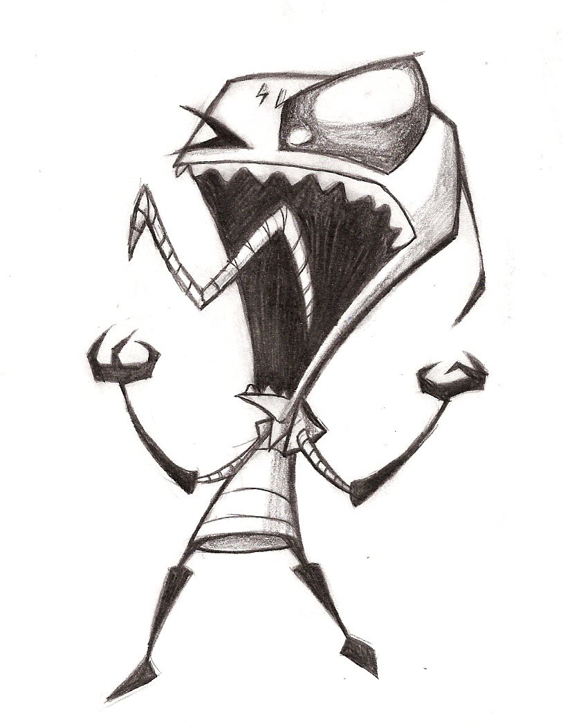 814x1048 Zim Scream By Elixirxsczjx13