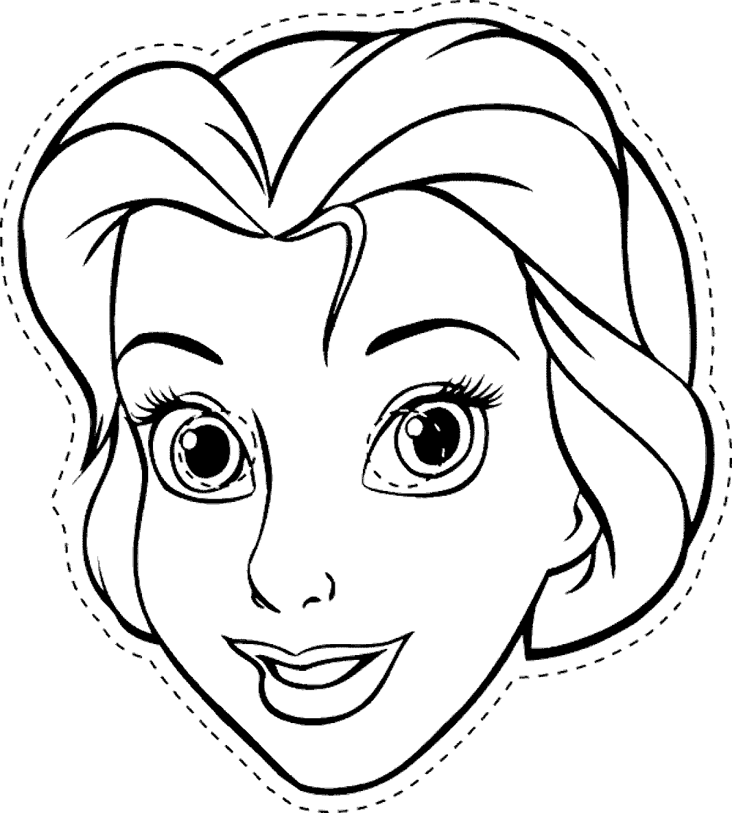 1067x1184 Mask Coloring Pages