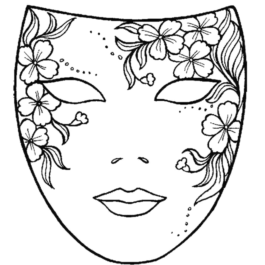 Scream Masks Coloring Coloring Pages