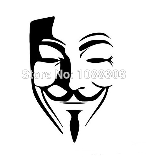 480x508 Anonymous Mask Sexy Man Car Sticker Decals For Car Whole Body