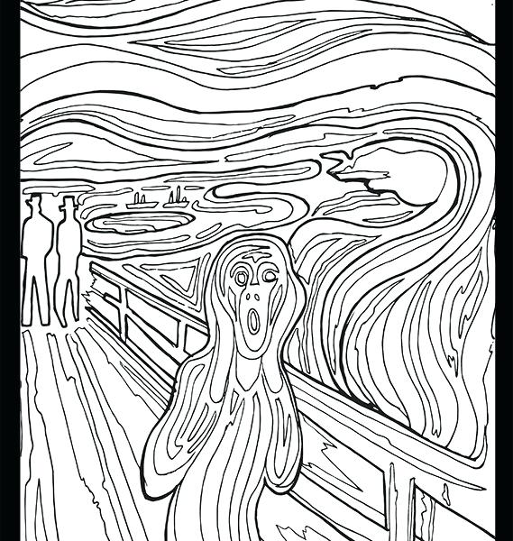 The Scream Coloring Pages - vrogue.co
