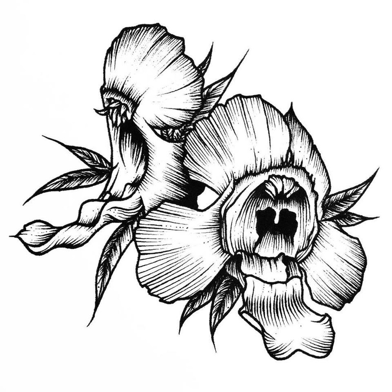 800x800 Screaming Flower By Therubygore