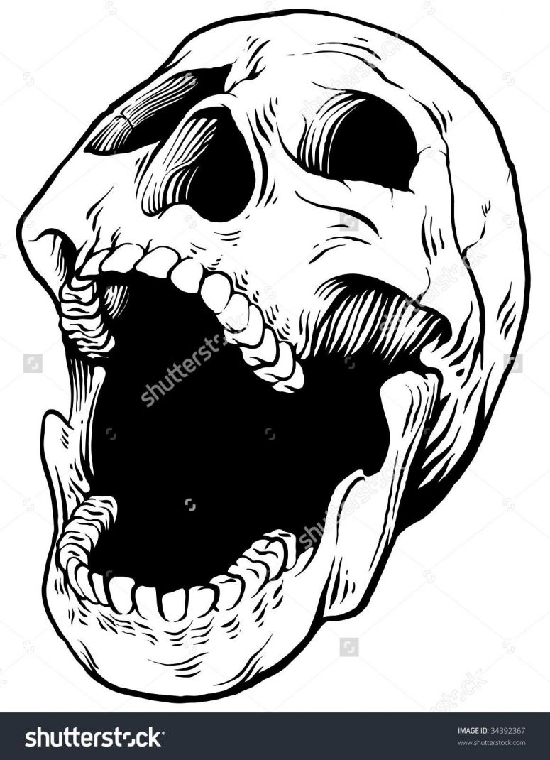 775x1070 Best Screaming Skull Vector Photos Clip Art Designs, Vectors