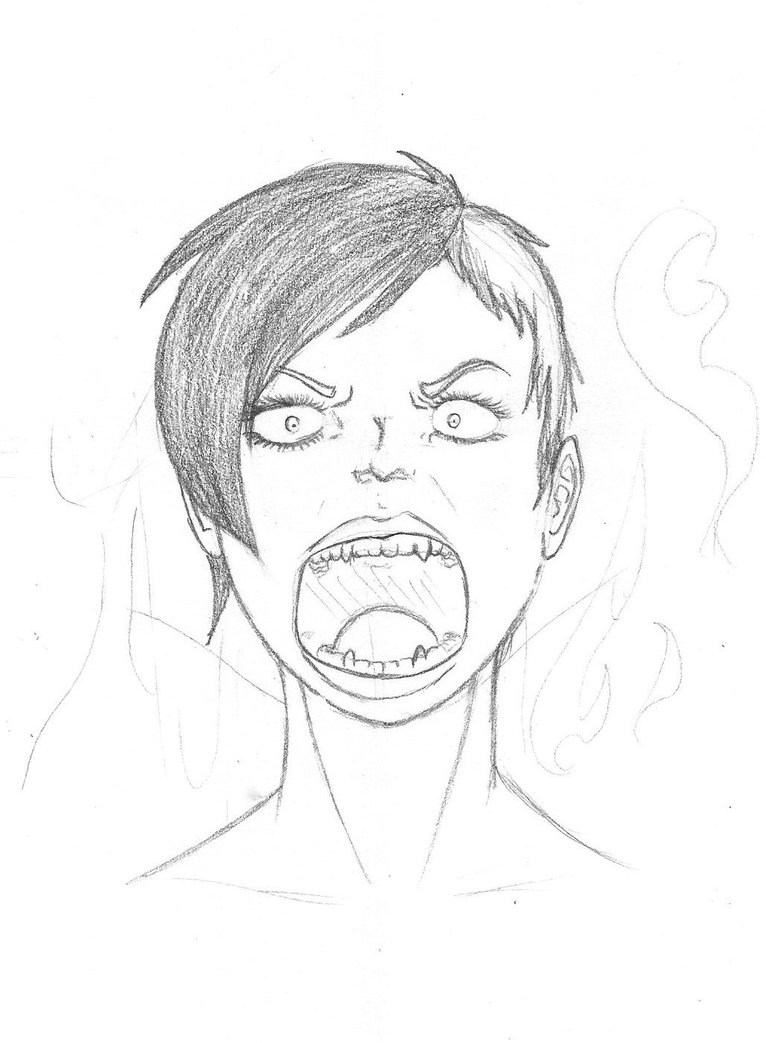 766x1043 Some Crazy Person Screaming By Dragonmarshmallow