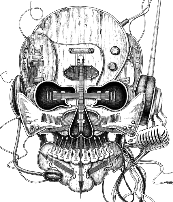 600x701 Punk Rocker For T Shirt Design By Eddie Yau Illustrated By Ken