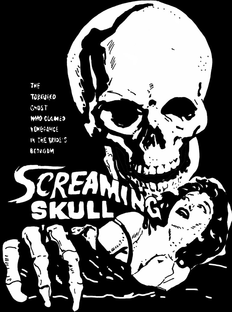 771x1036 Screaming Skull By Ladyjart