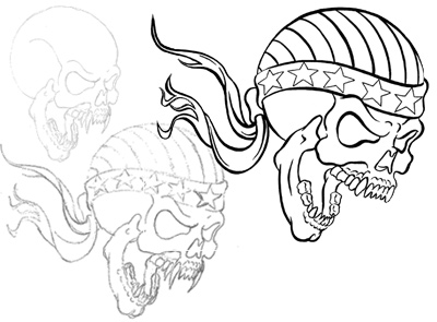 400x295 Screaming Skull