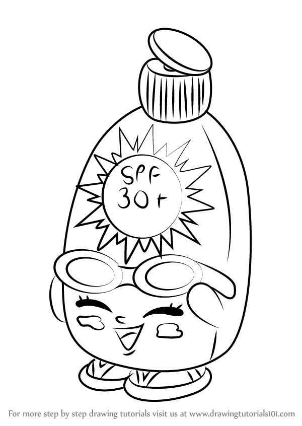 600x846 Learn How To Draw Sunny Screen From Shopkins (Shopkins) Step By