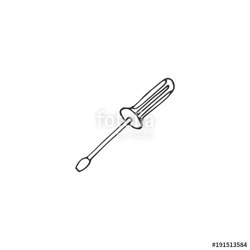 500x500 Screwdriver Vector Draw Stock Image And Royalty Free Vector Files