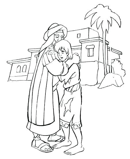 452x555 Scroll Coloring Page Epic The Prodigal Son Coloring Pages On Line