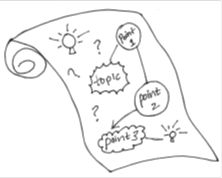 Scroll Paper Drawing