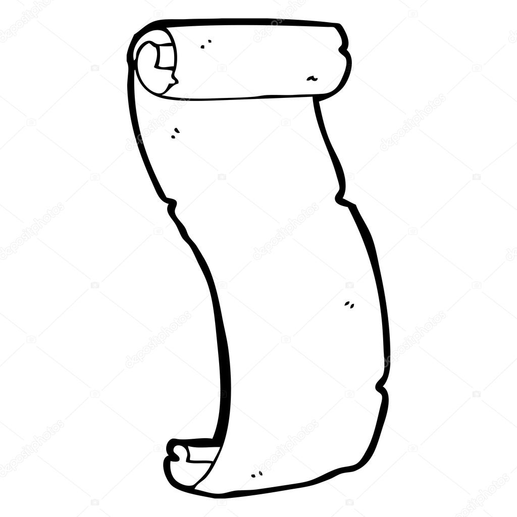 1024x1024 Old Paper Scroll Stock Vector Lineartestpilot