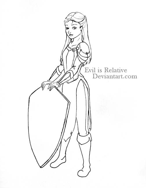 504x648 Runa Line Drawing By Evil Is