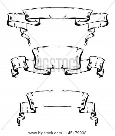 398x470 Set Vintage Ancient Scrolls Vector Amp Photo Bigstock