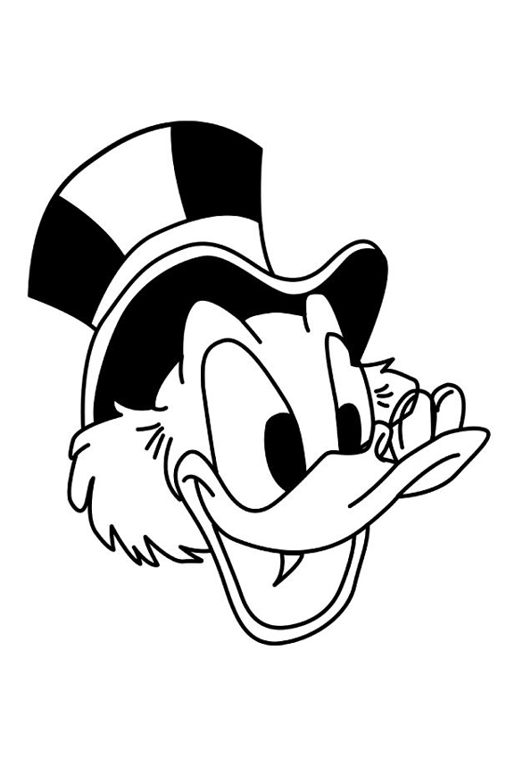 567x850 Scrooge Mcduck, The Rich Uncle Of Donald Who Swims In Gold