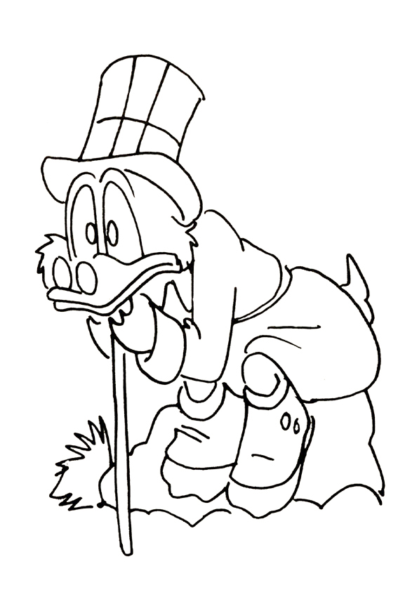 567x850 Scrooge Mcduck, The Rich Uncle Of Donald Who Swims In Gold