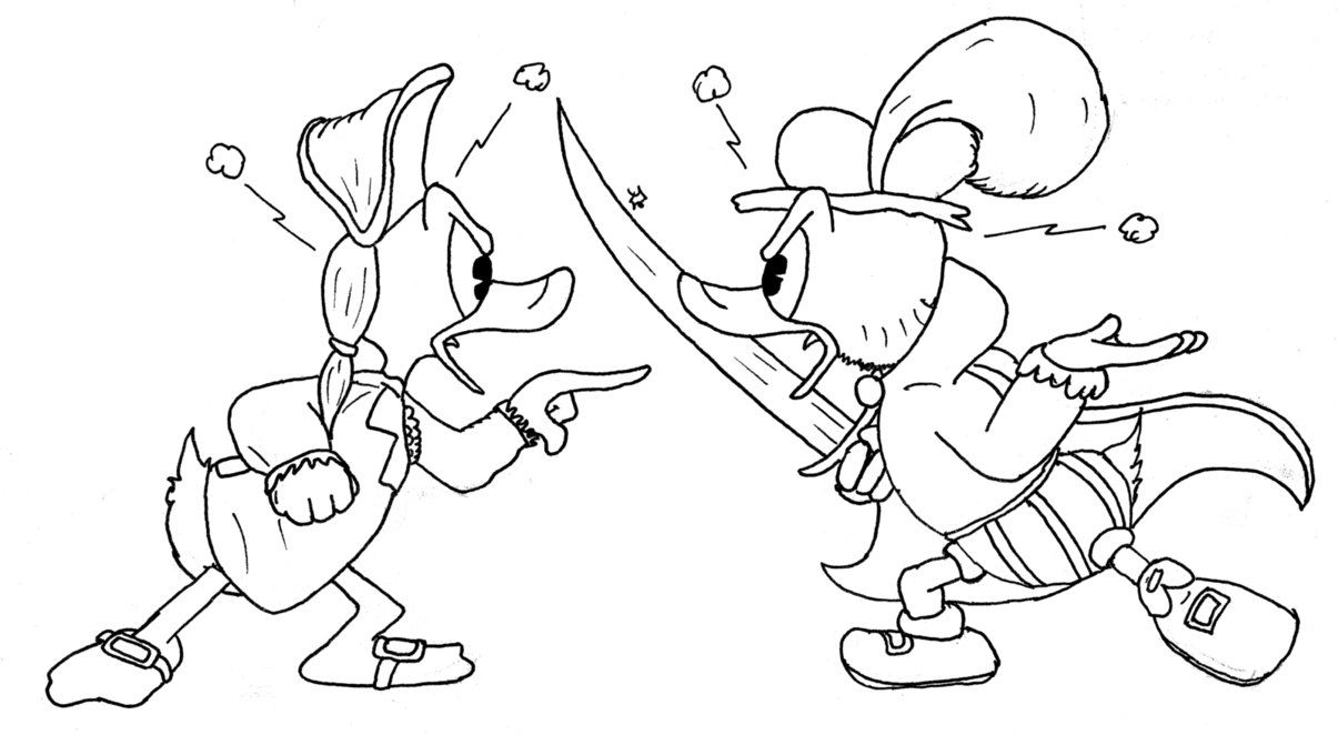1205x662 A Drawing I Made After I Read Several Carl Barks Stories, But