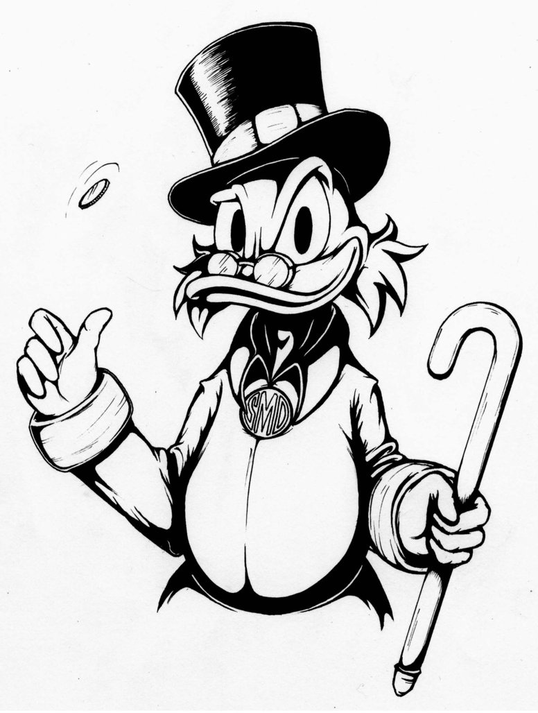 Scrooge Mcduck Drawing at GetDrawings | Free download