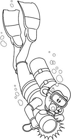 236x462 Drawing Beach Vacation A Scuba Ltbgtdiverltgt