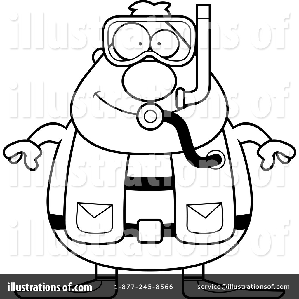 1024x1024 Scuba Diver Clipart