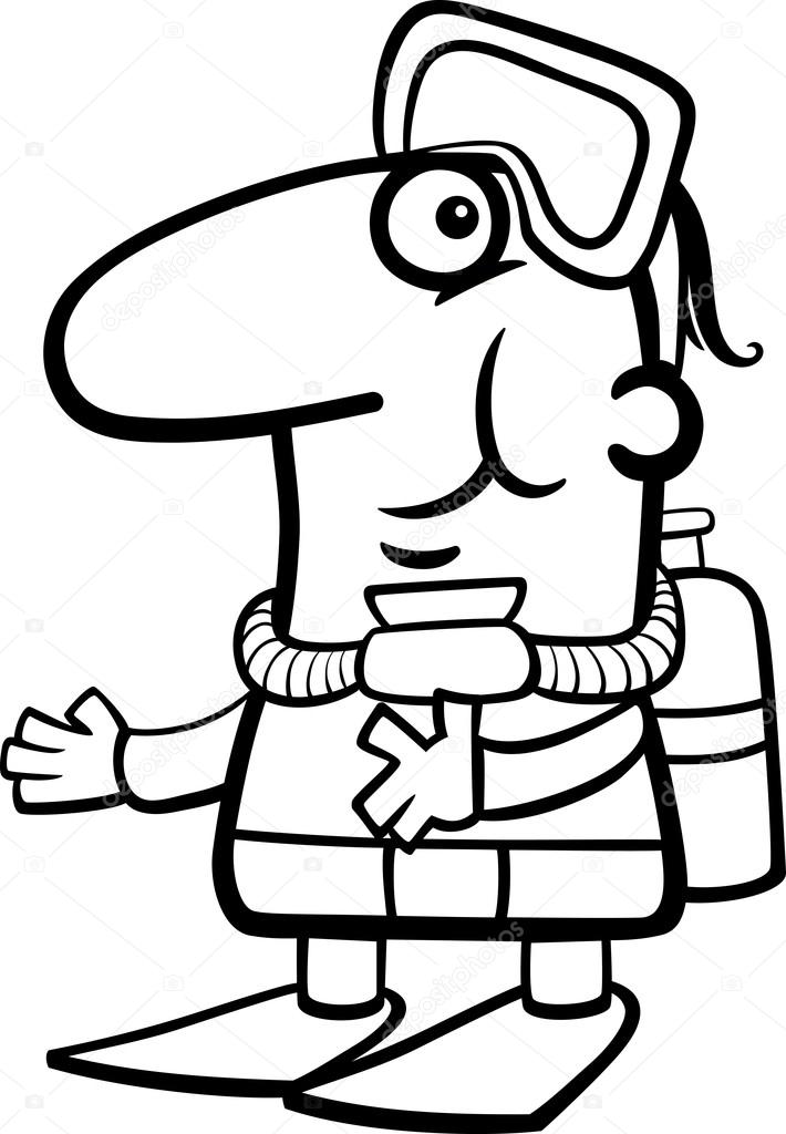 710x1024 Scuba Diver Clipart