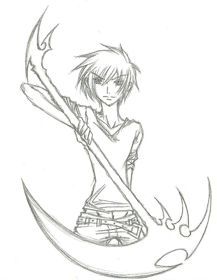 696x896 Werewolves With Scythes By Xiekazu