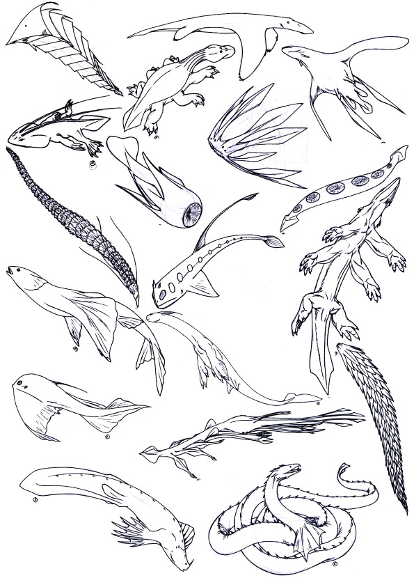 595x830 Sea Creatures P4 By Creature Man