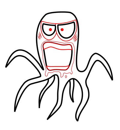 400x434 Drawing Cartoon Sea Creatures