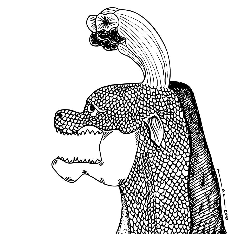 900x900 Sea Dragon Drawings Fine Art America