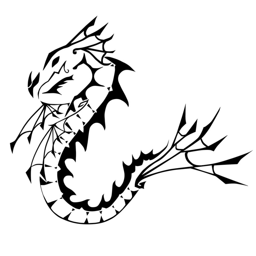 894x894 Sea Dragon Tattoo By Catclaw9
