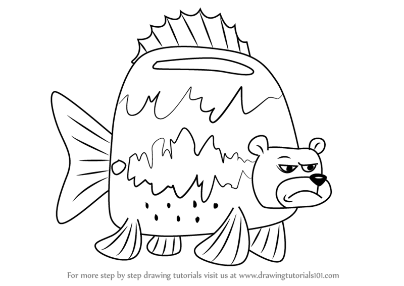 800x567 Learn How To Draw Sea Bear From Spongebob Squarepants (Spongebob