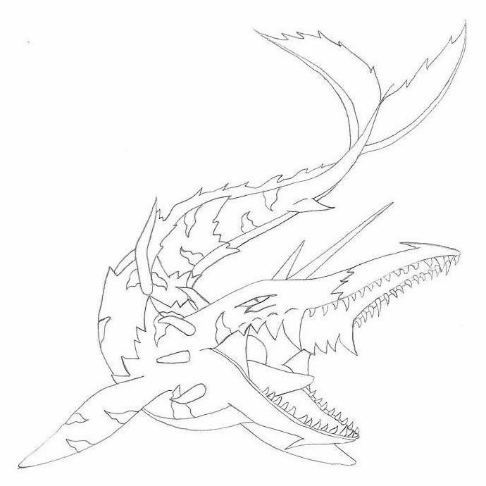 690x690 Deep Sea Fish Xyros Outlines By Xheeendlx