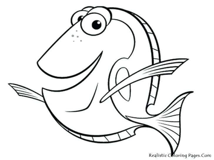 728x546 Ocean Fish Coloring Pages Printable Cartoon Fish Coloring Page