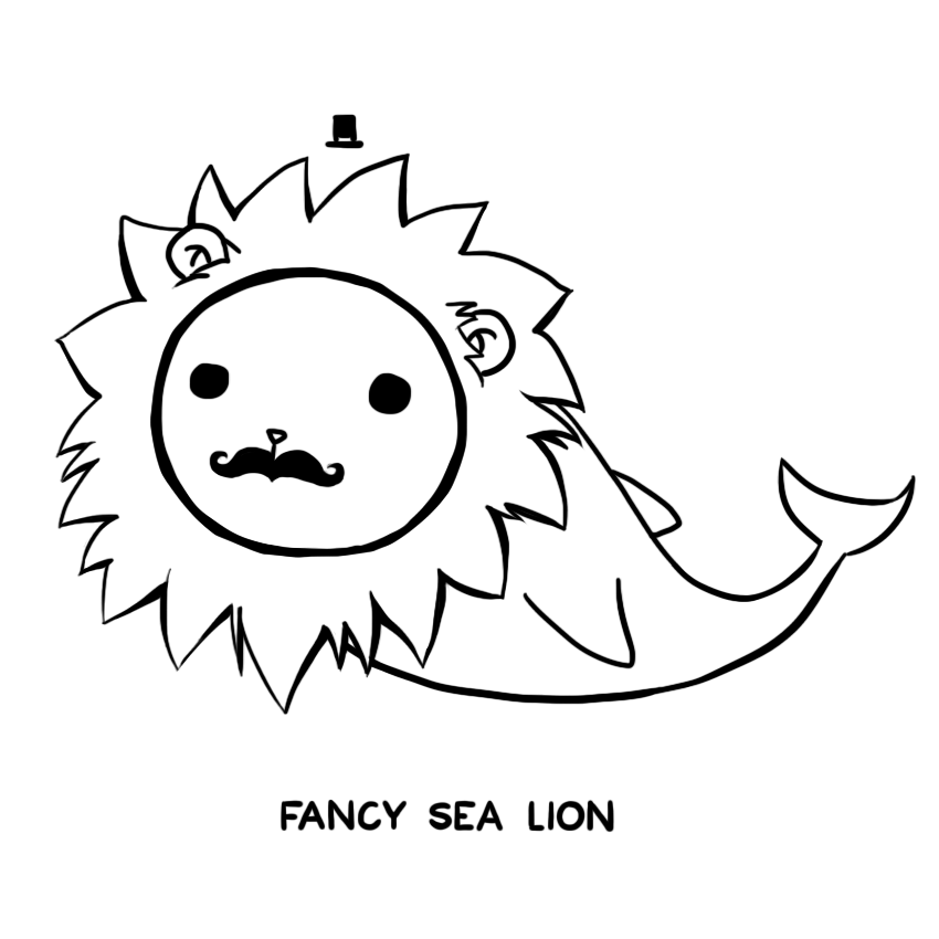 850x850 Fancy Sea Lion By Arseniic