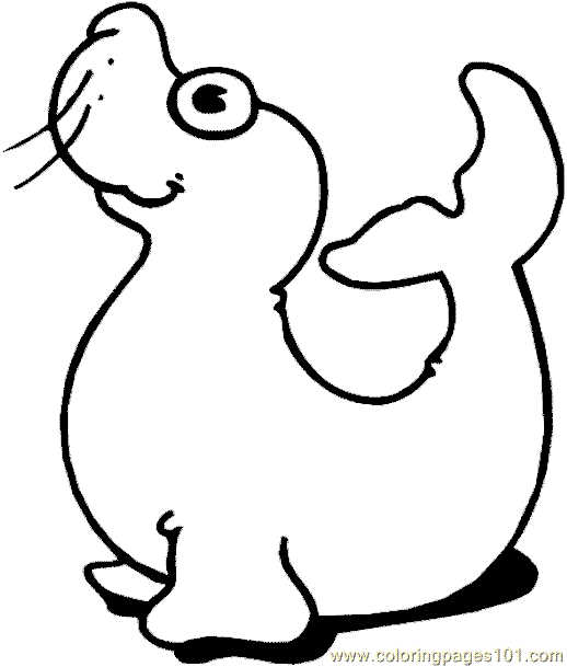 518x609 Sea Lion Coloring Page 03 Coloring Page