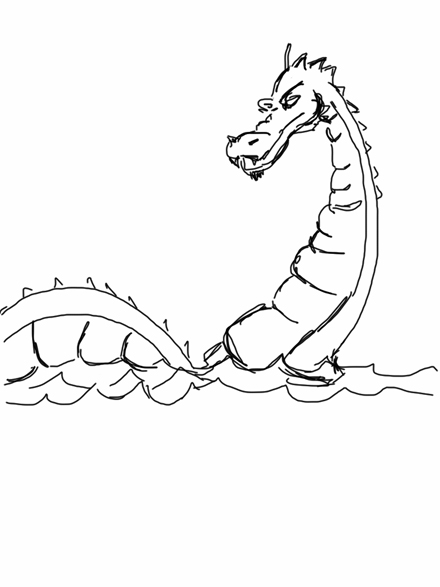 440x587 Sea Monster Pictures To Draw