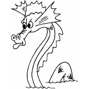 300x300 Angry Sea Serpent Coloring Page Brooklyn Dragons