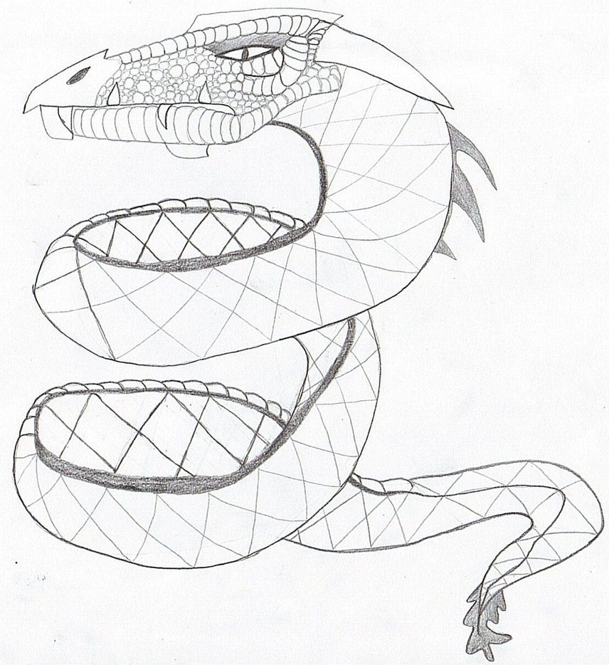 856x934 Sea Serpent Sketch By Wolfiegrrrl